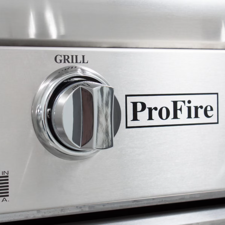 ProFire Deluxe - 36" 66,000 BTU Grill with 11,500 BTU Rear Broiler and Heavy Duty Rotisserie, (Overall Dimensions 36W x 10H x 24 1/2D)