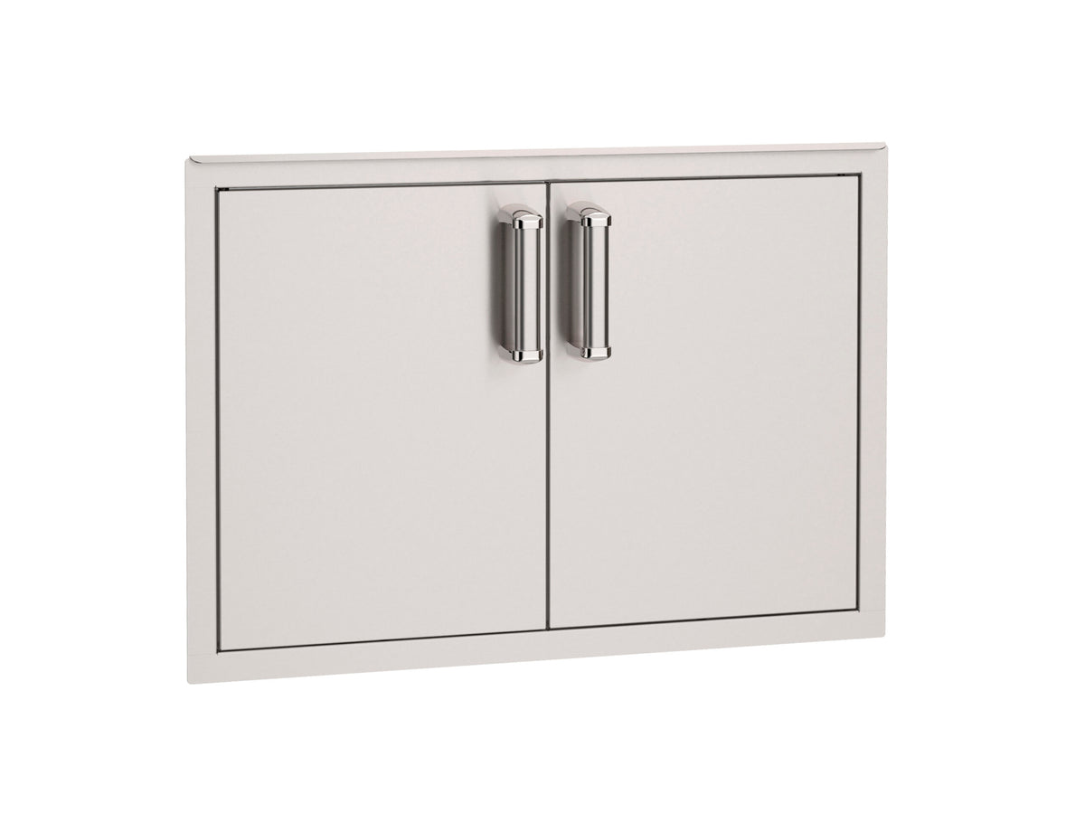 Stainless steel outdoor kitchen cabinet with two doors and handles with Soft Close