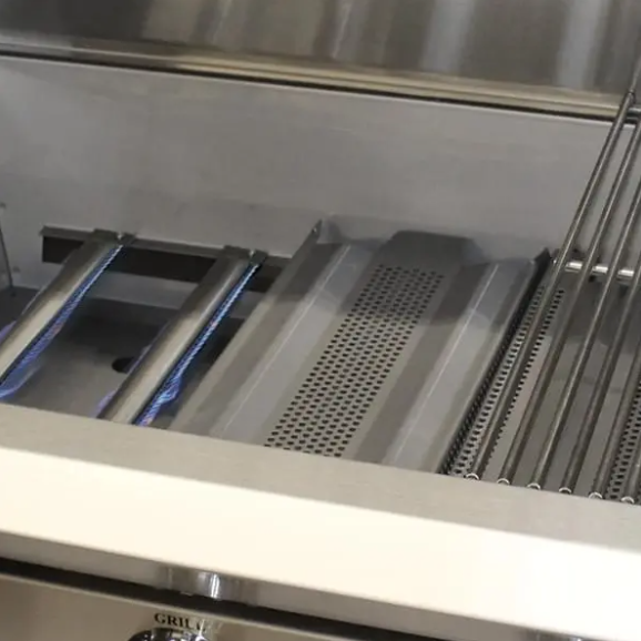 ProFire Professional - 27" 44,000 BTU Grill with 11,500 BTU Rear Broiler and Rotisserie, 525 Sq. In. Cooking Area (Overall Dimensions 27W x 10H x 24 1/2D)