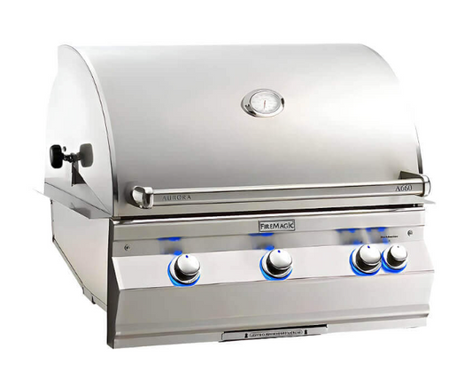 Fire Magic Aurora A660i Natural Gas Grill with Backburner & Rotisserie Kit