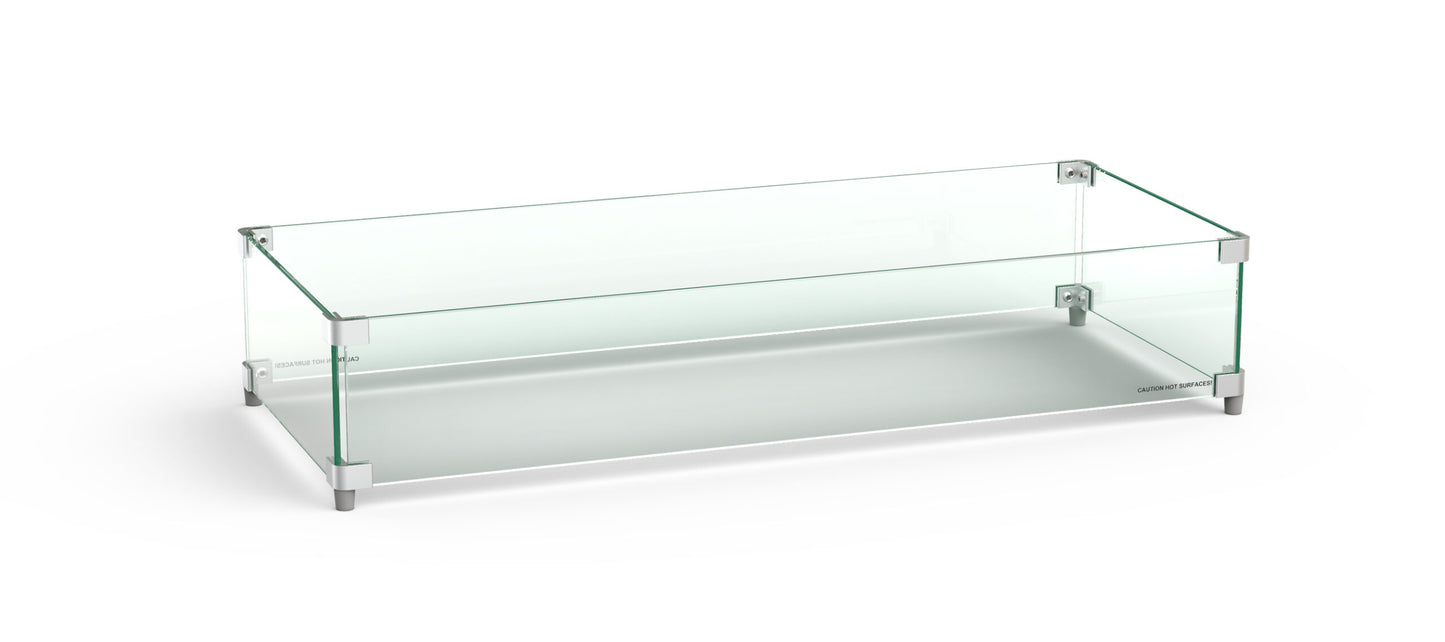 AFD Rectangular Glass Wind Guard