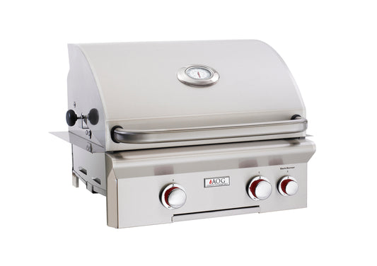 AOG T-Series 24" 2 Burner, Rotisserie, Built-In, Natural Gas Grill