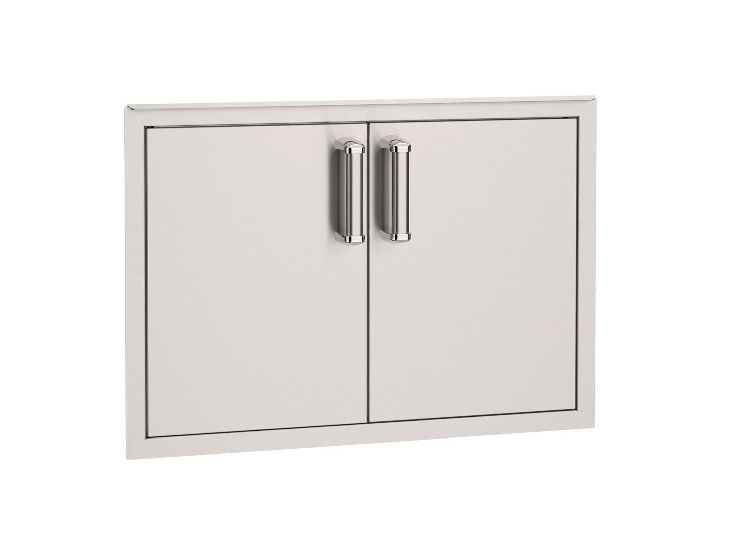 Stainless steel outdoor kitchen cabinet with two doors and handles with Soft Close