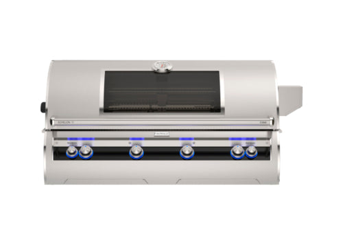 48" Analog Thermometer Echelon Diamond E1060i-9LAP-W Propane With Left Side Infrared Burner & Magic Window