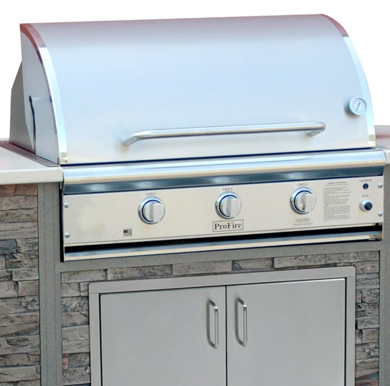 ProFire Deluxe - 36" 66,000 BTU Grill (Overall Dimensions 36W x 10H x 24 1/2D)